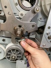 Removing the follower spring (after unhooking the right side it should be fully removed).